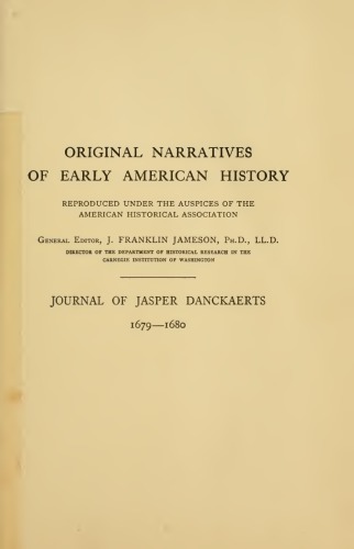 Journal of Jasper Danckaerts 1679-1680