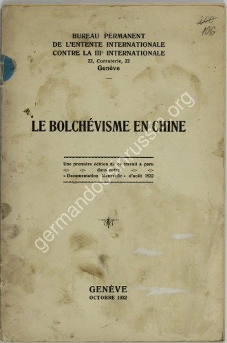 Le bolchévisme en Chine