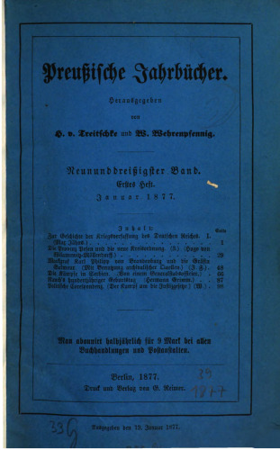 Preußische Jahrbücher