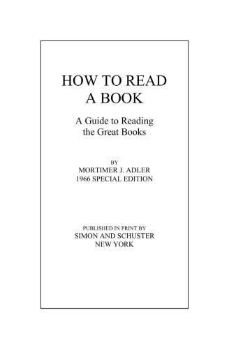 How to Read a Book (Special Edition)