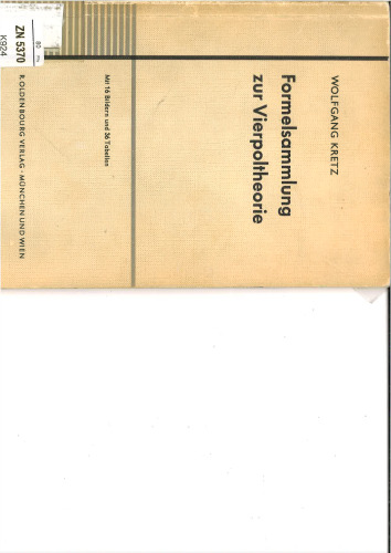 Formelsammlung zur Vierpoltheorie.