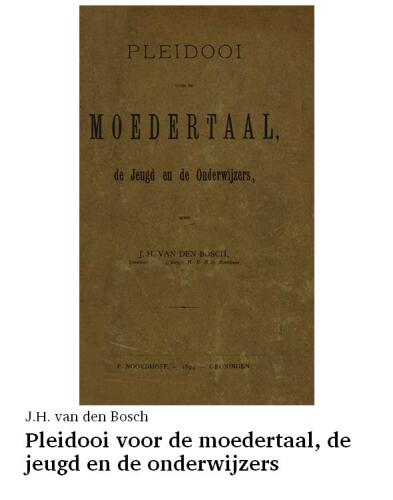 Pleidooi voor de moedertaal, de jeugd en de onderwijzers