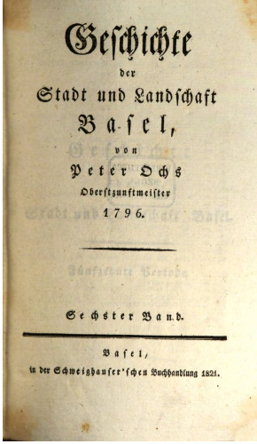 Geschichte der Stadt und Landschaft Basel