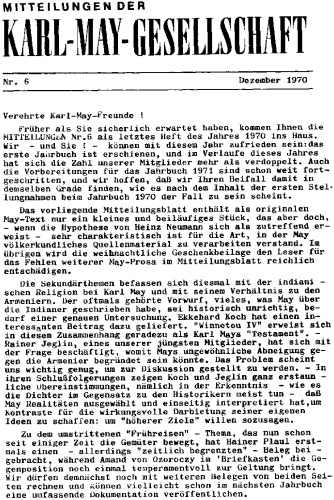 Mitteilungen der Karl-May-Gesellschaft