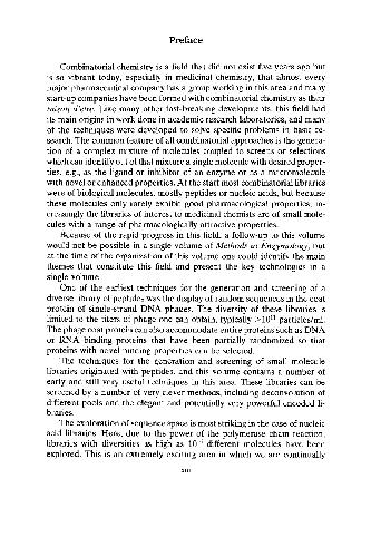 Combinatorial Chemistry Part A