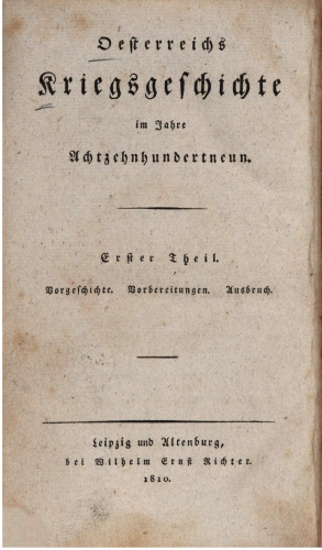 Vorgeschichte - Vorbereitungen - Ausbruch