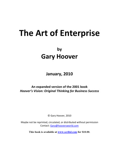 The Art of Enterprise