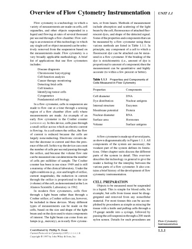 Current Protocols in Cytometry [All volumes]