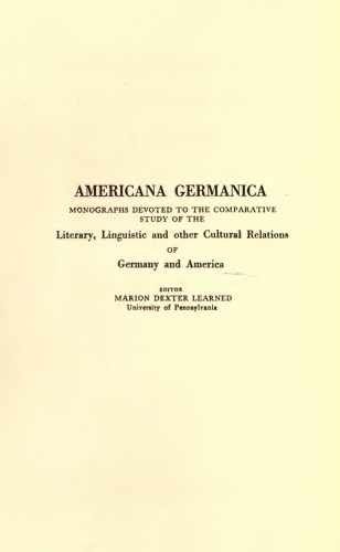 Beliefs and Superstitions of the Pennsylvania Germans
