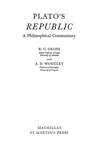 Plato's Republic: A Philosophical Commentary