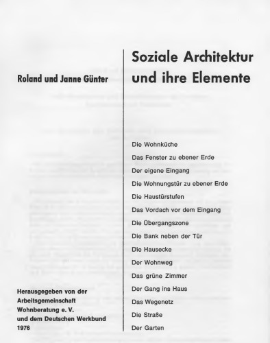 Soziale Architektur und ihre Elemente