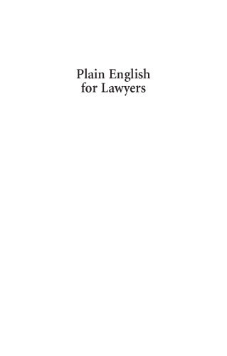 Plain English for Lawyers