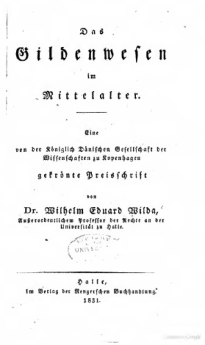 Das Gildenwesen im Mittelalter