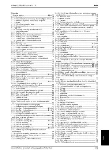 European pharmacopoeia 7.5 Index указатель
