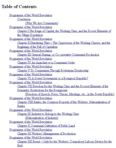 Programme of the World Revolution