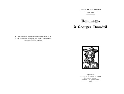 Hommages à Georges Dumézil