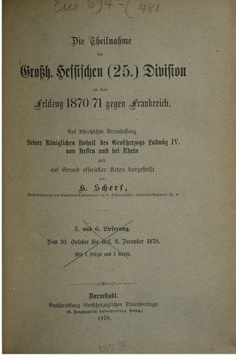 Vom 30. Oktober bis inkl. 2. Dezember 1870