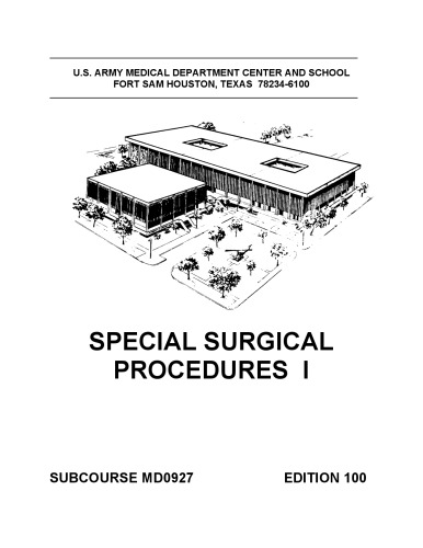 Special Surgical Procedures I MD0927