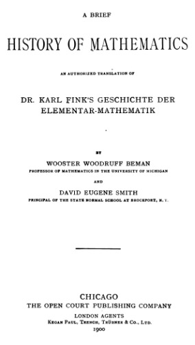 A brief history of mathematics