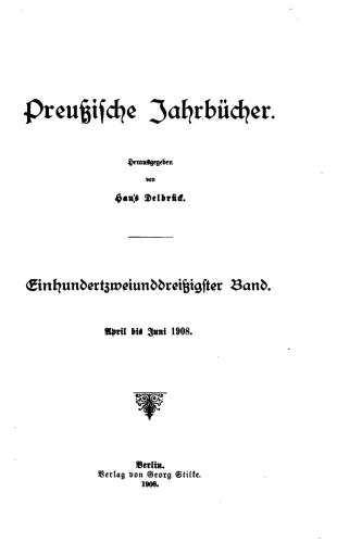 Preußische Jahrbücher