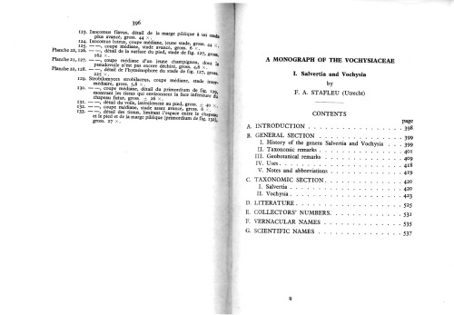 A monograph of the Vochysiaceae 1. Salvertia and Vochysia