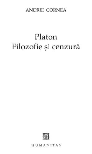 Platon. Filozofie si cenzura