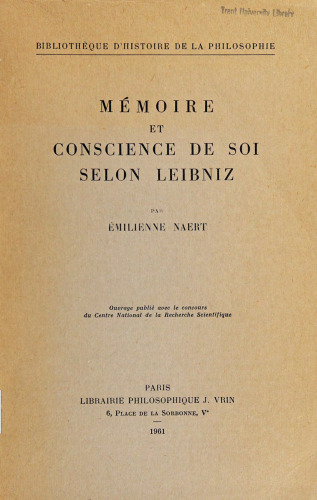 Mémoire et conscience de soi selon Leibniz