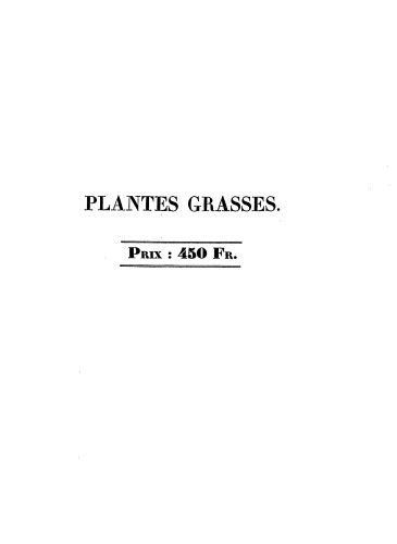 Plantes grasses
