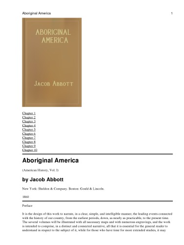 Aboriginal America