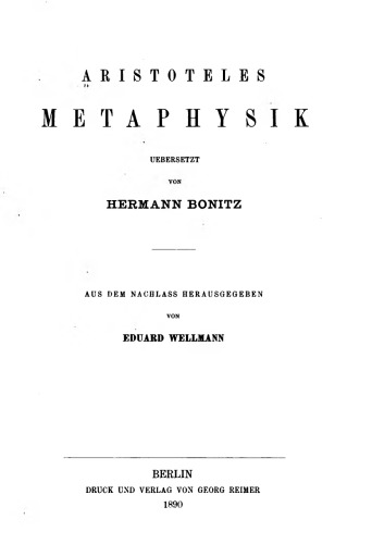 Metaphysik