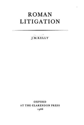 Roman Litigation