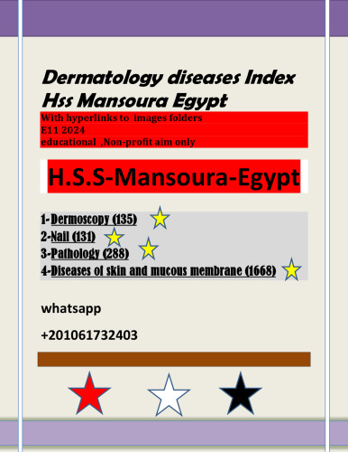 E11 2024 DERMATOLOGY index with hyperlink august 2024 .pdf