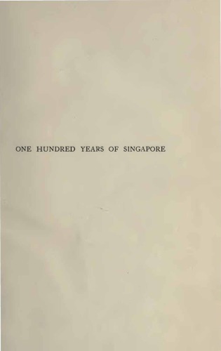 One Hundred Years of Singapore v. 2