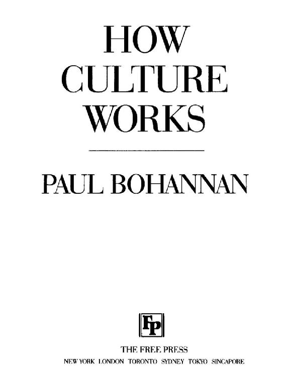 How Culture Works