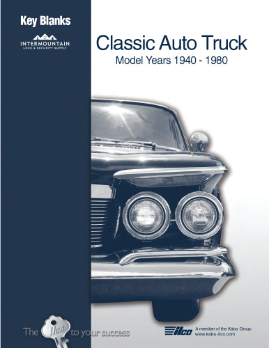 Classic Auto Truck Key Blank 1940-1980
