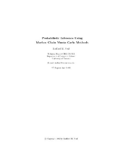 Probabilistic Inference Using Markov Chain Monte Carlo Methods