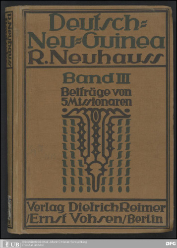 Deutsch Neu-Guinea in drei Bänden