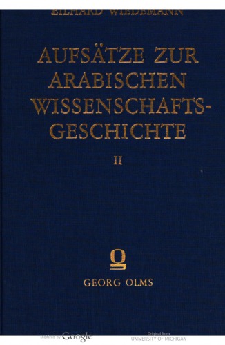 Aufsätze zur arabischen Wissenschaftsgeschichte