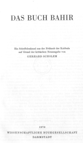 Das Buch Bahir