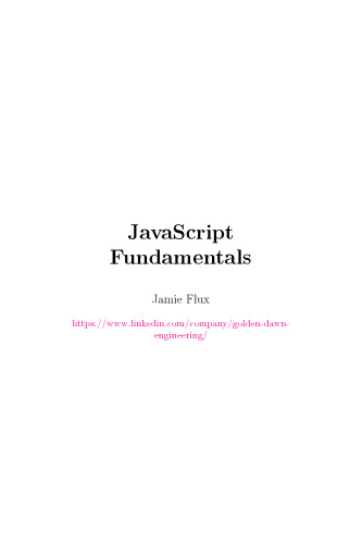 JavaScript Fundamentals