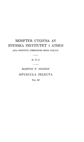 Opuscula selecta