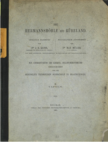 Die Hermannshöhle bei Rübeland / Tafeln