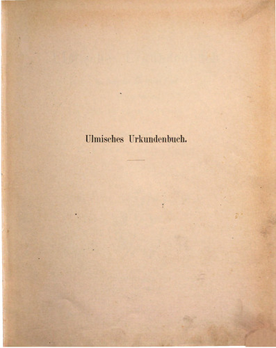Die Stadtgemeinde. Von 854 - 1314