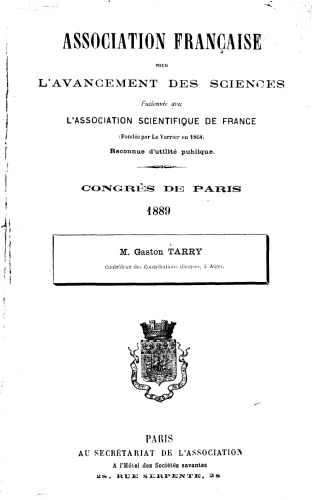 GÉOMÉTRIE GÉNÉRALE