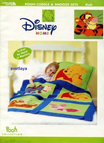 Вязаные пледы с героями мультфильмов Winnie-the-Pooh и Looney Tunes