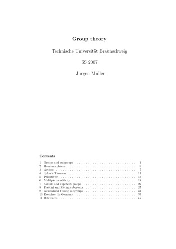 Group theory