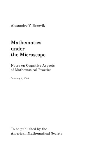 Mathematics under the Microscope