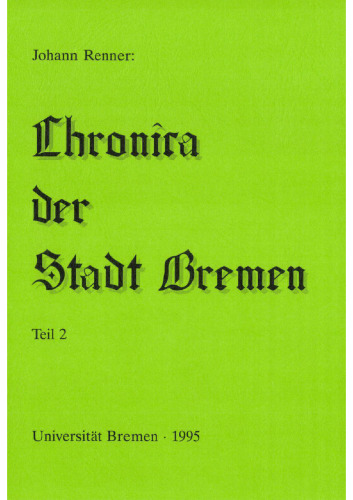 Chronica der Stadt Bremen