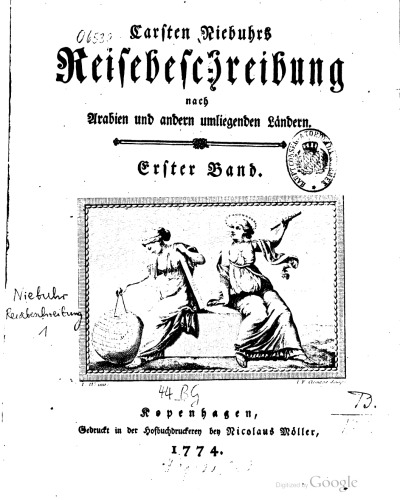 Carsten Niebuhrs Reisebeschreibung nach Arabien und andern umliegenden Ländern