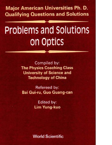 Problems and Solutions on Optics - Univ. of Sci. and Tech. of China